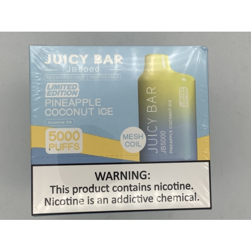 JUICY BAR 5000PUFF 10CT PINEAPPLE COCONUT ICE