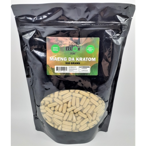 EARTH KRATOM 500CT CAPSULES MAENG DA