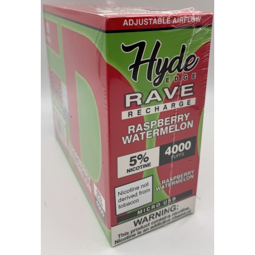 HYDE RAVE 4000PUFF RASPBERRY WATERMELON 