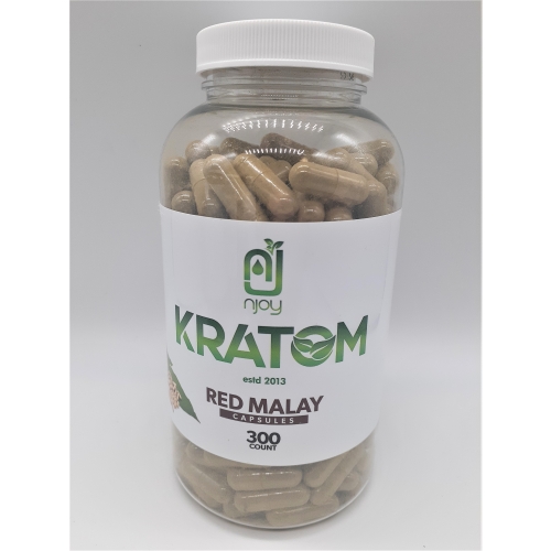 NJOY KRATOM RED MALAY 300CT CAPSULES