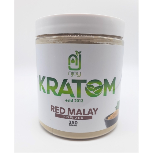 NJOY KRATOM 250GRAM RED MALAY POWDER JAR