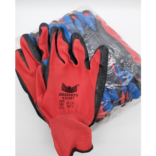SAFETY WORK GLOVES 12CT 
