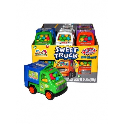 KIDS SWEET TRUCK W/CNDY 12CT