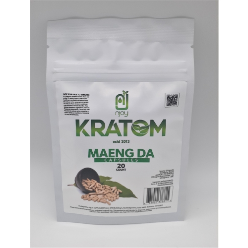 NJOY KRATOM MAENG DA 20CT CAPSULES BAG