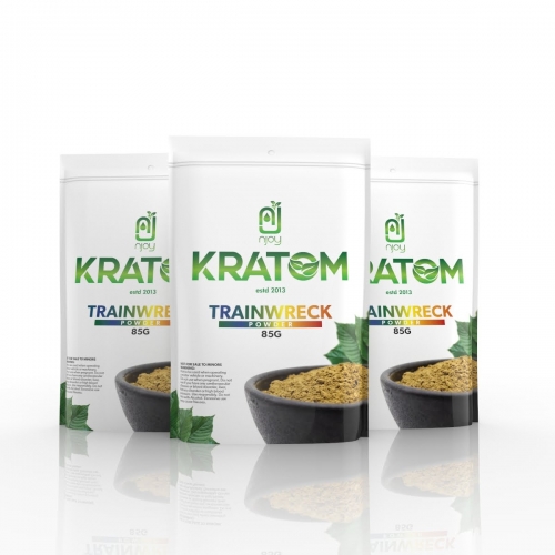 NJOY KRATOM 85GRAM TRAINWRECK POWDER 