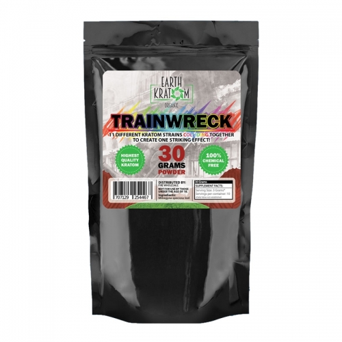 EARTH KRATOM 30GRAMS TRAINWRECK POWDER