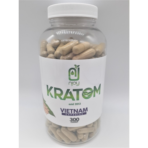 NJOY KRATOM VIETNAM 300CT CAPSULES BOTTLE